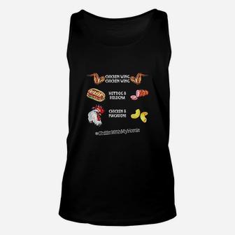 Chicken Wing Chicken Wing Hot Dog And Bologna Unisex Tank Top - Seseable