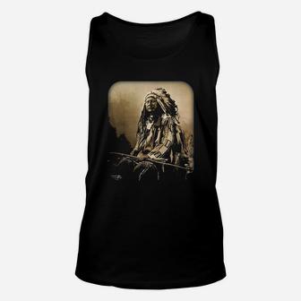 Chief Spotted Elk Lakota Sioux Native American Indian Unisex Tank Top - Seseable