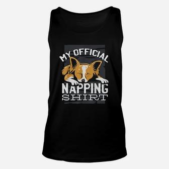 Chihuahua Dog Cute Official Napping Unisex Tank Top | Seseable UK