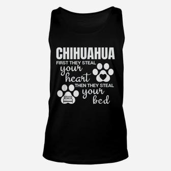 Chihuahua Gifts Quote Dog Lover Paw Print Unisex Tank Top - Seseable