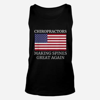 Chiropractic Making Spines Great Again Chiropractor Unisex Tank Top - Seseable
