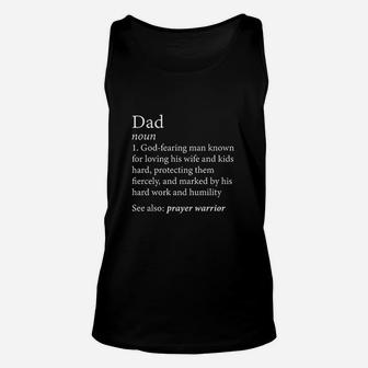 Christian Dad Definition Fathers Day Unisex Tank Top - Seseable