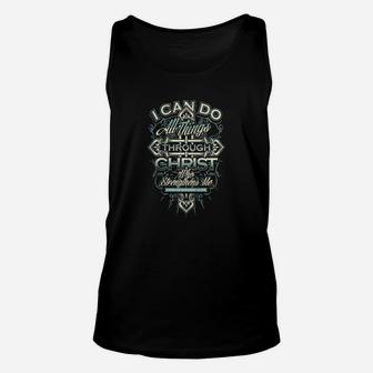 Christian - I Can Do All Things Through Christ Tee 1 Unisex Tank Top - Seseable