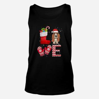 Christmas Basset Hound Lover Gifts Basset Hound Unisex Tank Top | Seseable CA