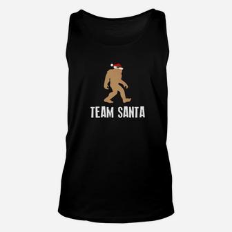 Christmas Bigfoot Team Santa Holiday Gift Unisex Tank Top - Seseable