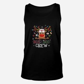 Christmas Boo Boo Crew Reindeer Nurse Buffalo Plaid Nurse Unisex Tank Top - Seseable
