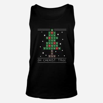 Christmas Chemistry Science Periodic Table Unisex Tank Top - Seseable