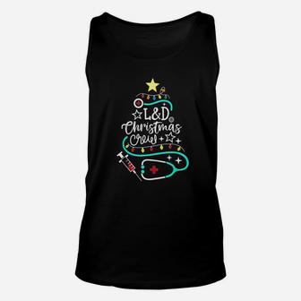 Christmas Crew Labor And Delivery Nurse Techs Secretary Unisex Tank Top - Seseable