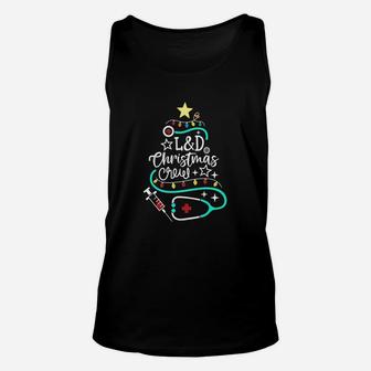 Christmas Crew Labor And Delivery Nurse Techs Secretary Unisex Tank Top - Seseable