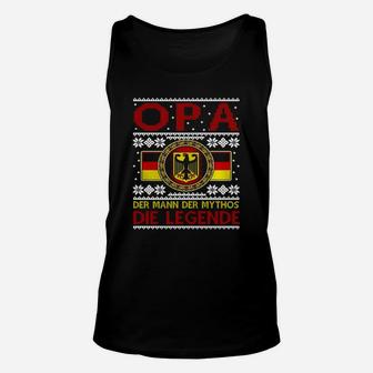 Christmas German Flag Tshirt Opa Die Legende Tl8 Black Unisex Tank Top - Seseable