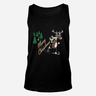 Christmas Reindeer L T-shirts Unisex Tank Top - Seseable