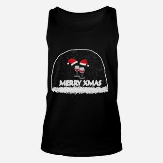 Christmas Tee Christmas Red Wine Tee Gift Unisex Tank Top - Seseable