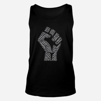 Civil Rights Black Power Fist March For Justice Unisex Tank Top - Seseable