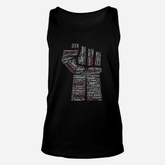 Civil Rights Power Fist Sweatshirt March For Justice Peace Unisex Tank Top - Seseable