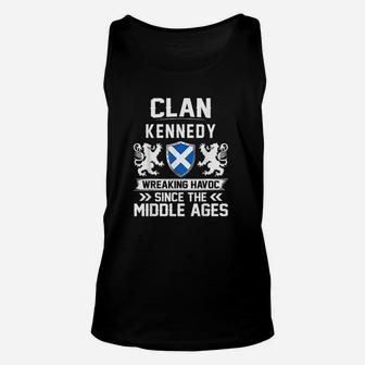 Clan Kennedy Scottish Family Scotland Mothers Day Fathers Unisex Tank Top - Seseable