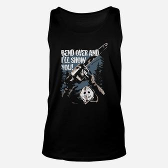Clark Chainsaw Bend Over And I’ll Show You Christmas Vacation Shirt Unisex Tank Top - Seseable