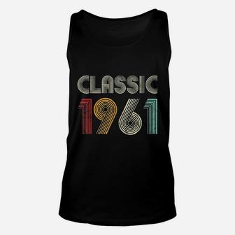 Classic 1961 Vintage 60th Birthday Gift Unisex Tank Top - Seseable