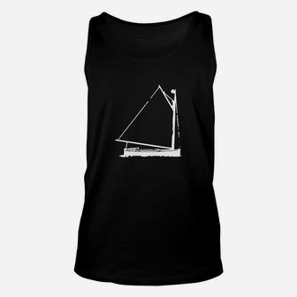 Classic Hand Drawn Boat Drawing Of A Cat Boat Unisex Tank Top - Seseable