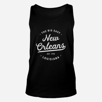 Classic Retro Vintage New Orleans Louisiana Big Easy Tshirt Unisex Tank Top - Seseable
