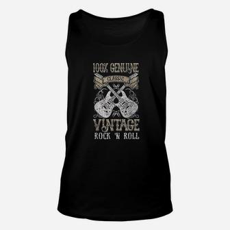 Classic Vintage Rock N Roll Music Guitars Gift Unisex Tank Top - Seseable