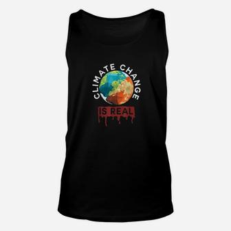 Climate Change Is Real Planet B Earth Day Unisex Tank Top - Seseable