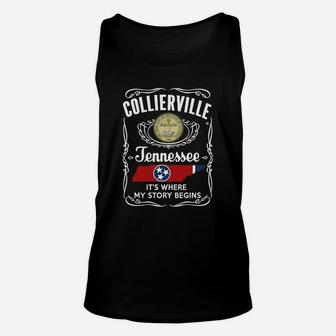 Collierville, Tennessee - My Story Begins Unisex Tank Top - Seseable