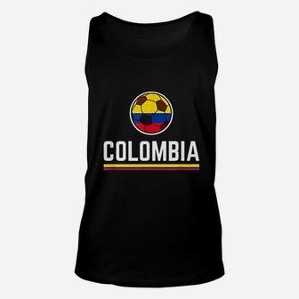 Colombia Soccer Jersey Colombian Football Team Unisex Tank Top - Seseable
