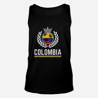 Colombia Soccer Jersey Colombian Football Unisex Tank Top - Seseable