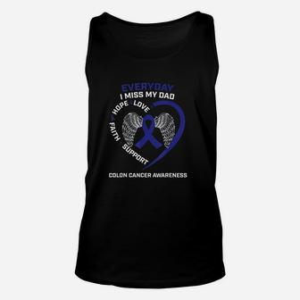 Colorectal Wings In Memory Of My Dad Colon Awareness Unisex Tank Top - Seseable