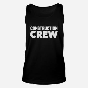 Construction Crew Safety T-shirts For Road Highway Workers Unisex Tank Top - Seseable