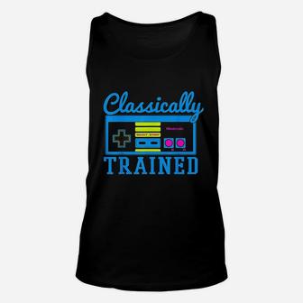 Controller Classically Trained Retro Neon Unisex Tank Top - Seseable