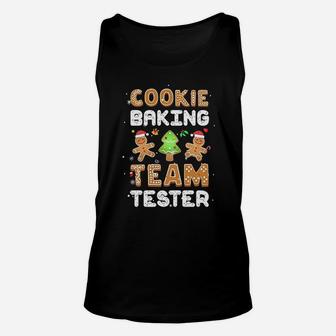 Cookie Baking Team Tester Gingerbread Christmas Unisex Tank Top - Seseable
