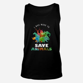 Cool Vets Veterinarian Made To Save Animal Rescuer Gift Unisex Tank Top - Seseable