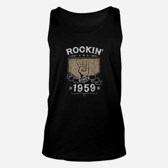 Cool Vintage Retro Rock'n'roll 60th Birthday Unisex Tank Top - Seseable