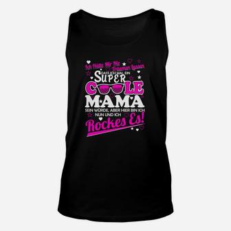 Coole Mama Schwarzes Damen Unisex TankTop, Bunte Druck - Seseable