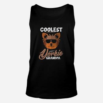 Coolest Yorkie Grandpa For Yorkie Dog Lovers Unisex Tank Top - Seseable
