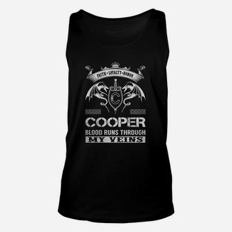Cooper Last Name, Surname Tshirt Unisex Tank Top - Seseable