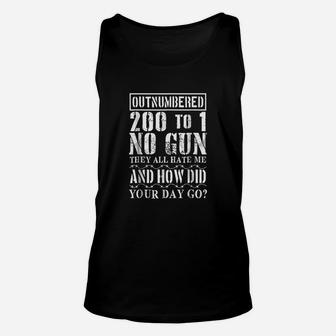 Corrections Officer Funny Outnumbered 200 Unisex Tank Top - Seseable