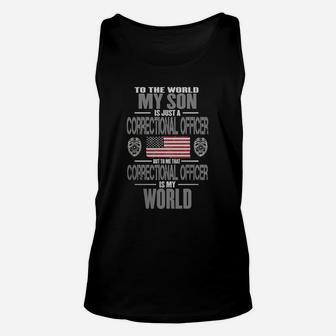 Corrections Officer My Son The Correctional Officer Unisex Tank Top - Seseable