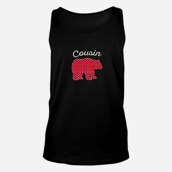 Cousin Bear Red Matching Family Pajama Gift Unisex Tank Top - Seseable