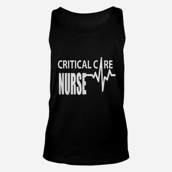 Critical Care Nurse Icu Intensive Care Nursing Unisex Tank Top - Seseable