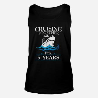 Cruising Together For 5 Years Anniversary Gift Unisex Tank Top - Seseable