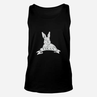 Cute Animal Vegan Plant Based Diet Lover Rabbit Gift T-shirt Unisex Tank Top - Seseable