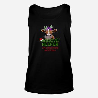 Cute Cow Heifer Move Im Christmas Shopping Funny Unisex Tank Top - Seseable