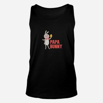 Cute Easter Day Family Gifts For Men Papa Bunny S Unisex Tank Top - Seseable
