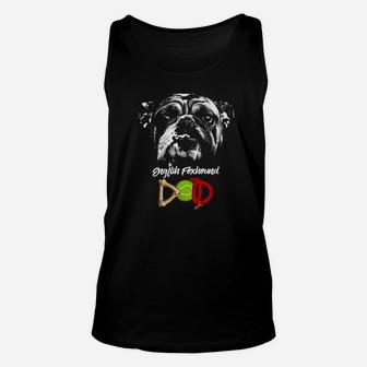 Cute English Bulldog Dad, christmas dog gift, gifts for dog owners, dog gifts Unisex Tank Top - Seseable