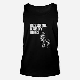 Cute Funny Fathers Day Gift From Wife Daughter Son Kids Unisex Tank Top - Seseable