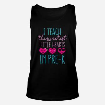 Cute Funny Saying Gift For Sweet Valentines Day Teacher Unisex Tank Top - Seseable