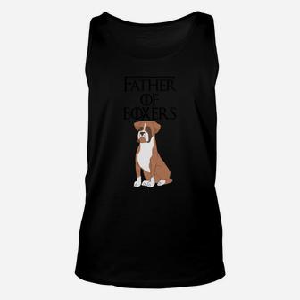 Cute Funny Unique Boxer Dog Puppy Fur Dad Gift Unisex Tank Top - Seseable
