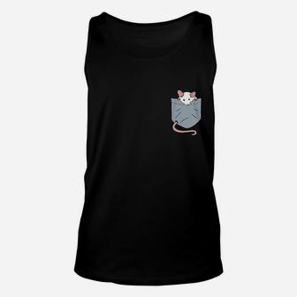 Cute Mouse In Pocket Chinese New Year 2020 Rat Lovers Unisex Tank Top - Seseable